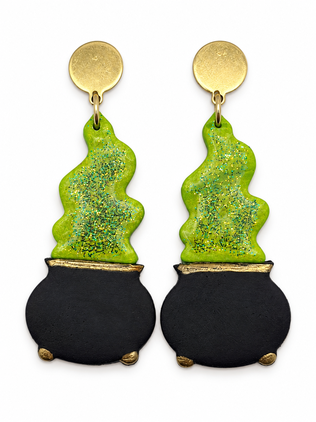 Witch's Brew Cauldron Earrings