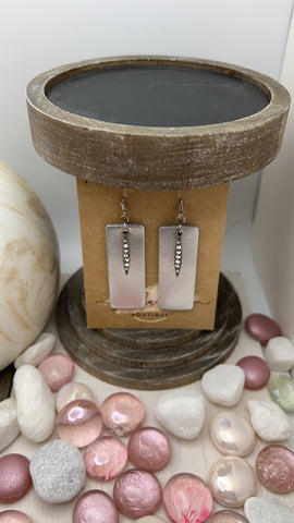 Silver Leather Earrings