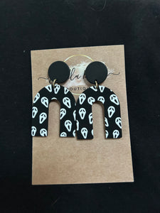 Ghost Face Earrings