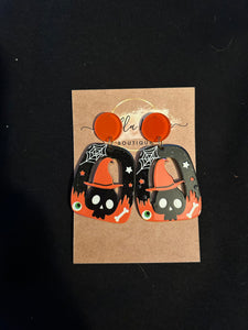 Orange Halloween Earrings