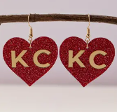 Kansas City Heart Earrings