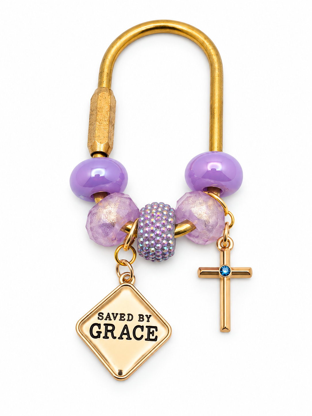 Saved By Grace Bag Charm