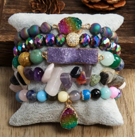 Colorful Bracelet Stack