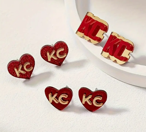 Kansas City set of 3 Post Earrings