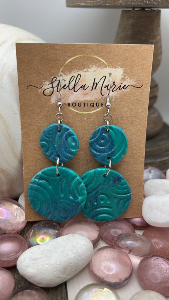 St Marie Earrings – Water & Wave