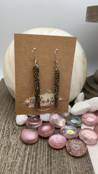 Glitter Rod Earring