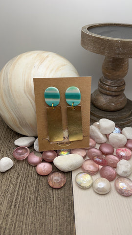 Golden Ocean Earrings