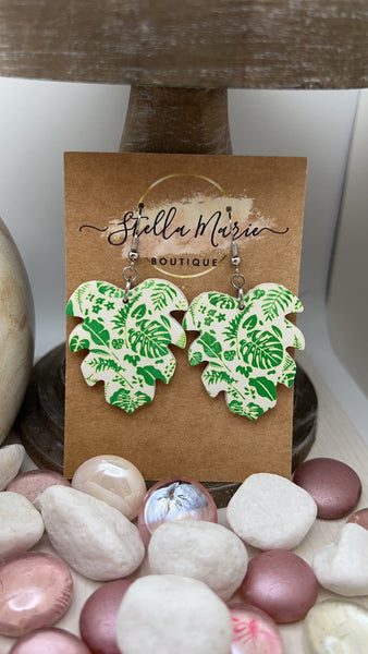 Palm Leaf Earrings