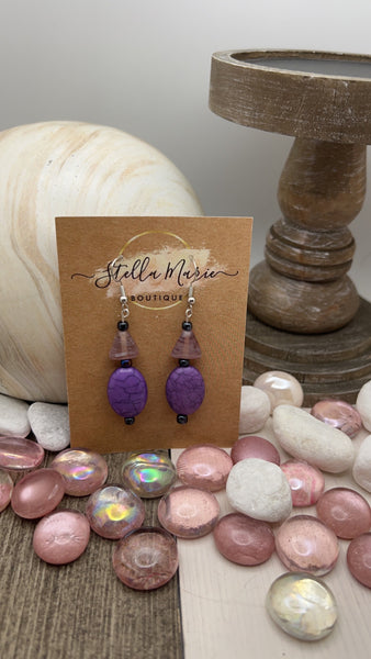 Purple Earrings