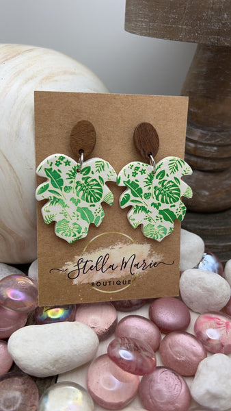 Palm Leaf Earrings